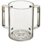 נטלה אקריליק מהודרת שקופה עם פלקטה וידיות כס