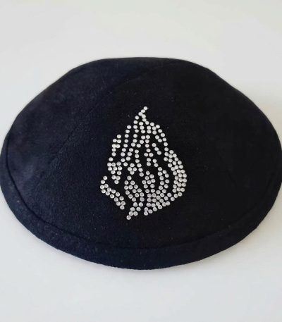 כיפה אימפלה שחור 18 ס"מ האש יהלום